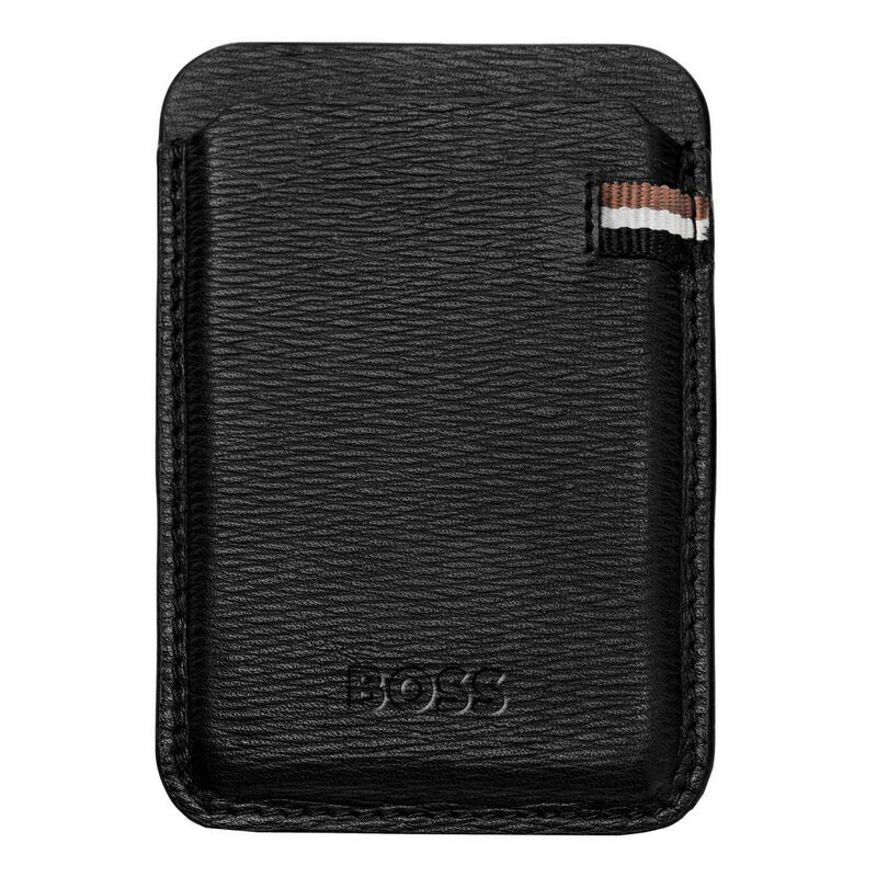 Boss Card Holder With Magnet Mobile Iconic Black image number 0