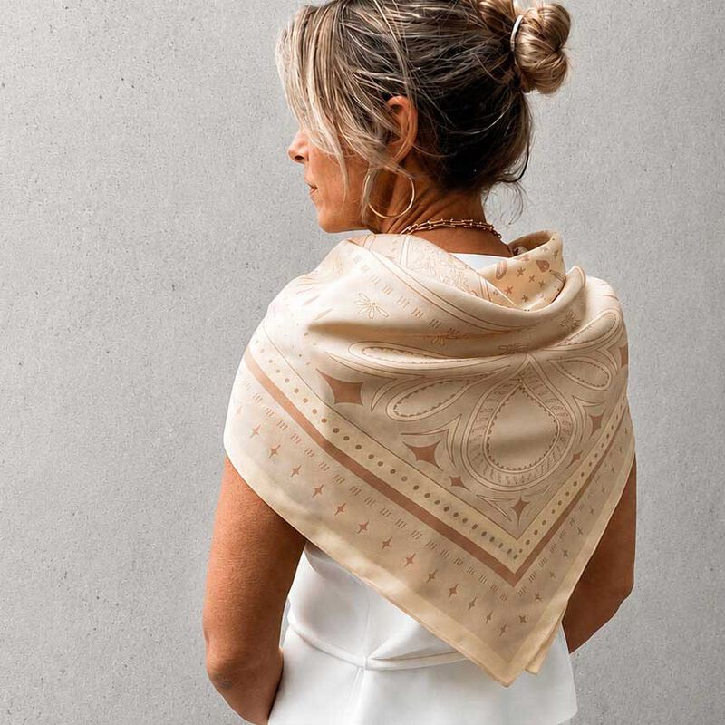 Dark Hampton X Ellie Compton The Burnett Silk Scarf image number 1