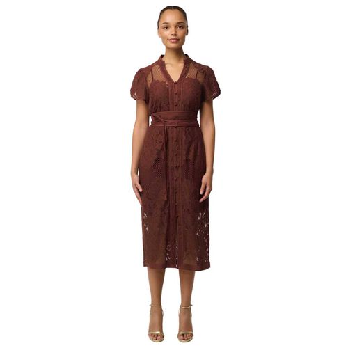 OnceWas Solene Placement Lace Dress