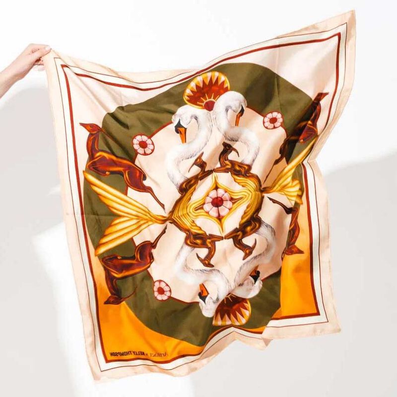 Artifact x Kelly Thompson Gilded Square Silk Scarf image number 2