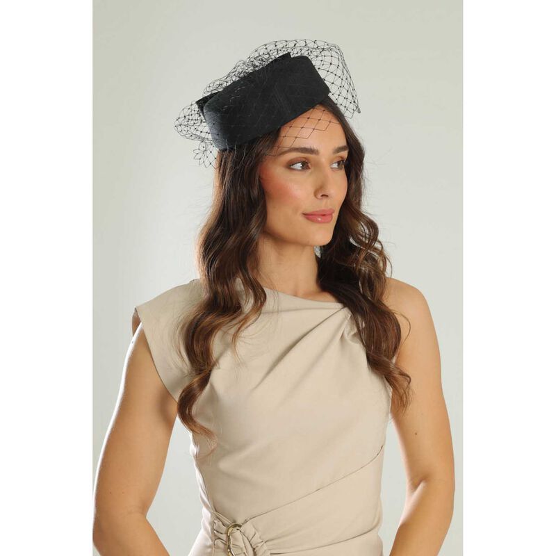 Morgan & Taylor Jacqui Pill Box Fascinator image number 1