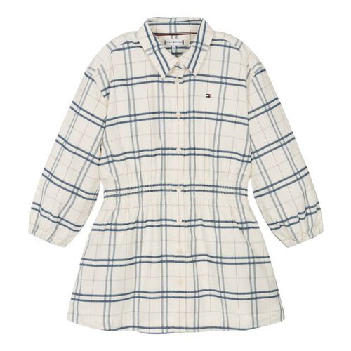 Tommy Hilfiger Corduroy Check Shirt Dress LS 4-7Y