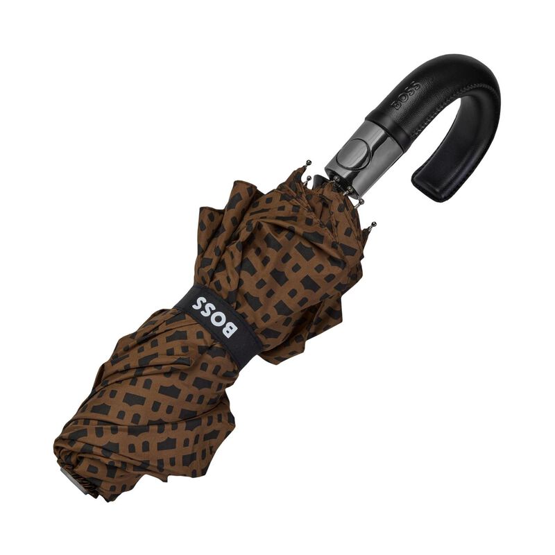 Hugo Boss Pocket Umbrella Monogramme Camel image number 2