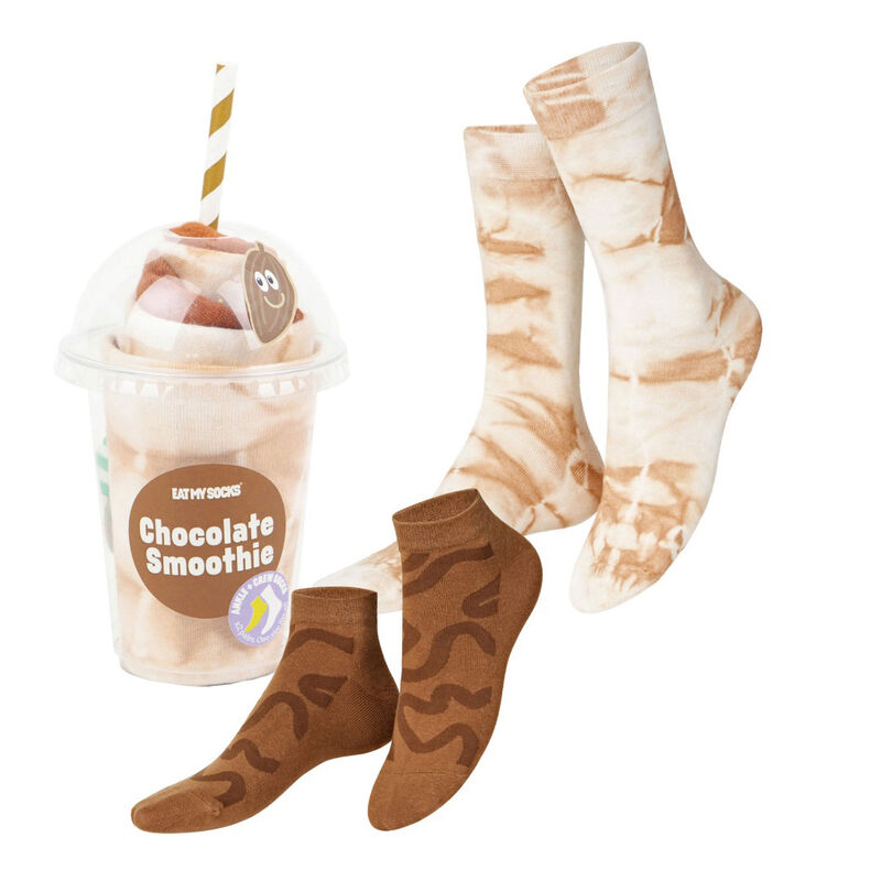Eat My Socks Smoothie Chocolate Socks 2 Pairs image number 0