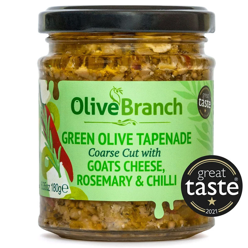 Olive Branch Tapenade Goats Cheese, Rosemary & Chilli 180g image number 0