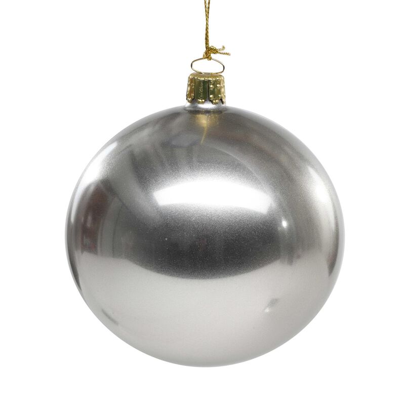 Ballantynes Kent 10cm Bauble, Silver Metallic Uni image number 0