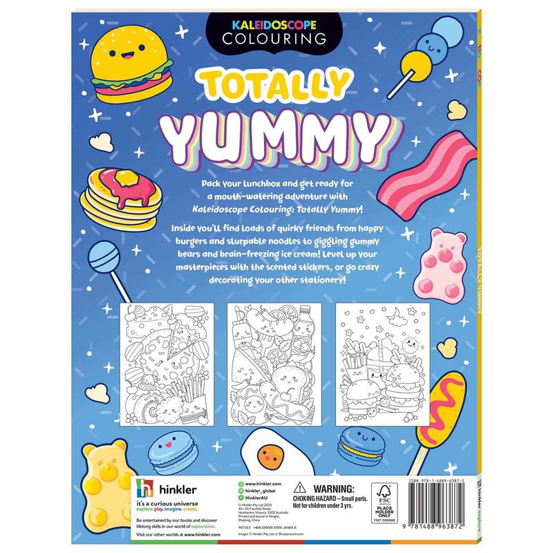 Hinkler&nbsp; Colouring Scented Stickers Totally Yummy - Kaleidoscope image number 1