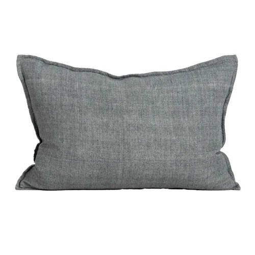Baya Arcadia Cushion With Feather Inner - Steel 40x60cm