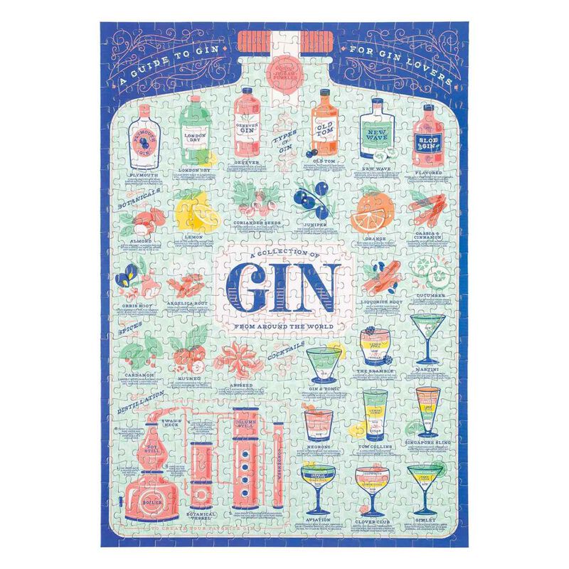Ridley's Gin Lover's 500 Piece Puzzle image number 1