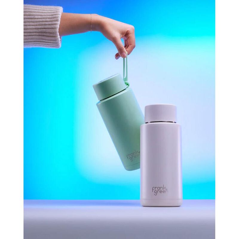 frank green 34oz Ceramic Reusable Bottle Grip Finish with Grip Lid image number 1