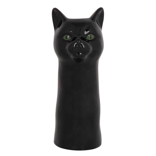 Emporium Asian Cat Vase - Black