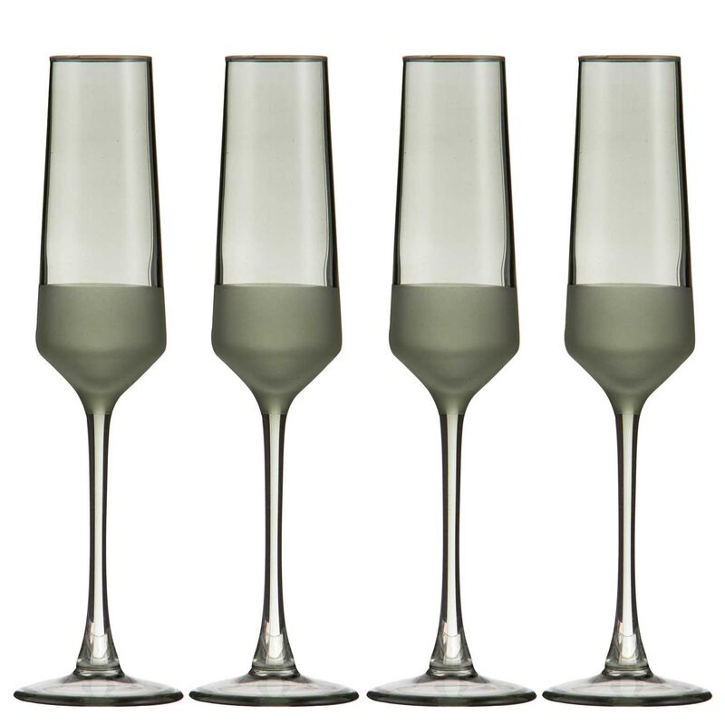 Ladelle Panama Moss 4Pk Champagne Glass image number 0
