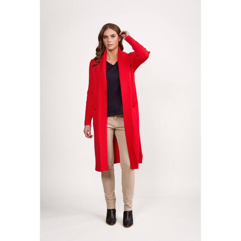 Vassalli Open Longline Cardi With Pockets image number 2