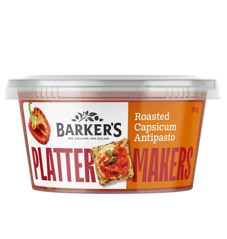 Barker's Platter Makers Roasted Capsicum Antipasto 190g image number 0