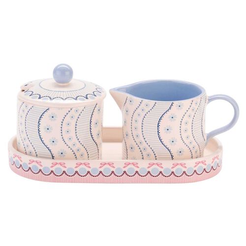 Cath Kidston Spitalfields Silk Sugar & Milk Jug Set