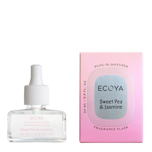 ECOYA Plug-In Diffuser Fragrance Flask: Sweet Pea & Jasmine