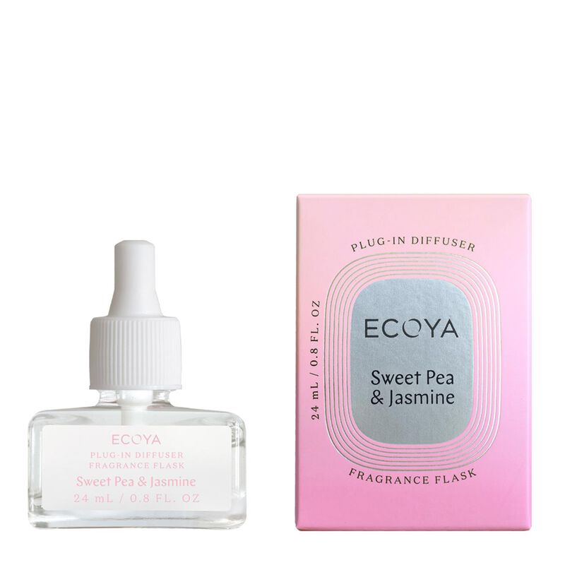 ECOYA Plug-In Diffuser Fragrance Flask: Sweet Pea & Jasmine image number 0