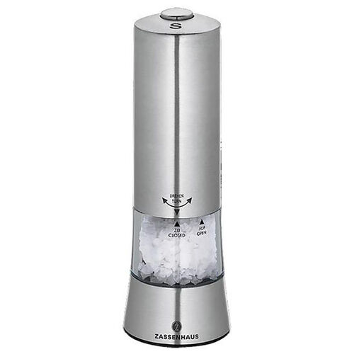 Zassenhaus Gera Electric Salt Mill Stainless Steel 18cm