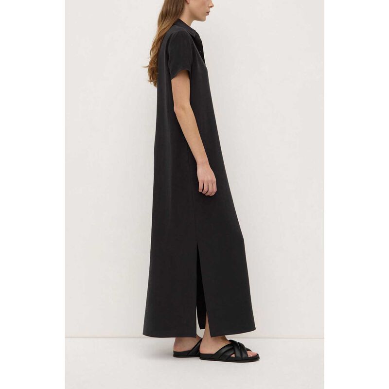 Assembly Label Heather Silk Blend Shirt Dress Black image number 3