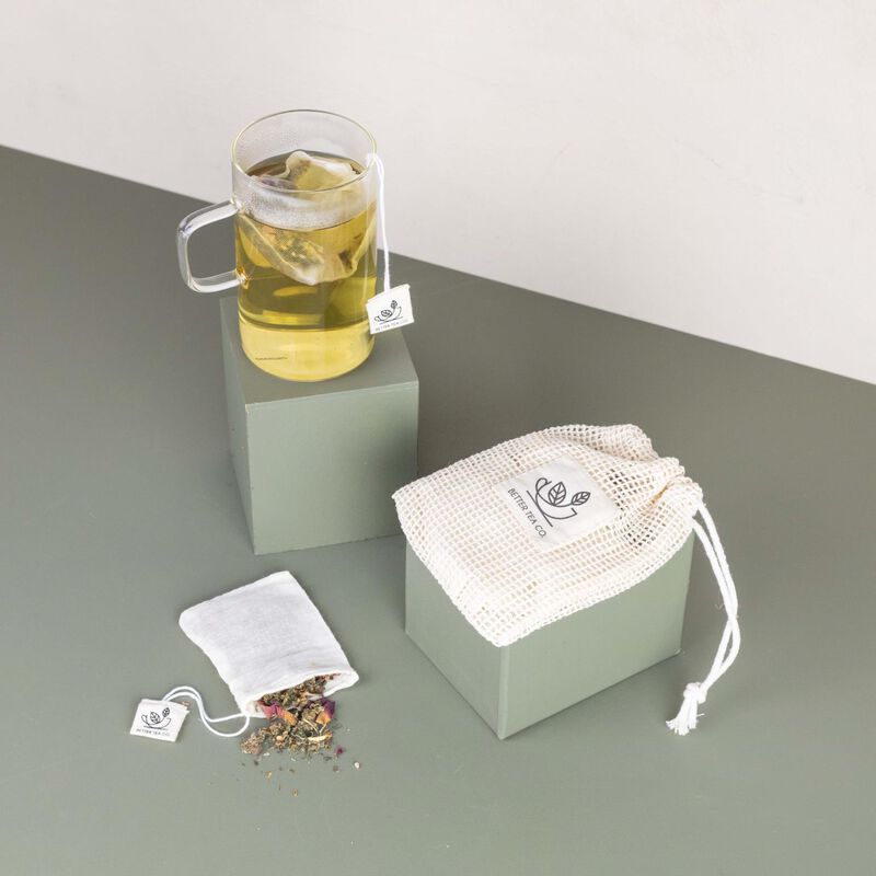 Better Tea Co. Reusable Cotton Teabags 5 Pack image number 2