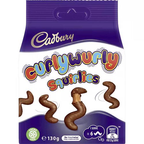 Cadbury Curly Wurly Squirlies Bites 130g