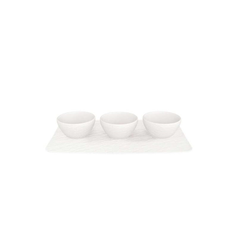Villeroy & Boch Manufacture Rock Blanc Dip Bowl Set, 4Pcs image number 0