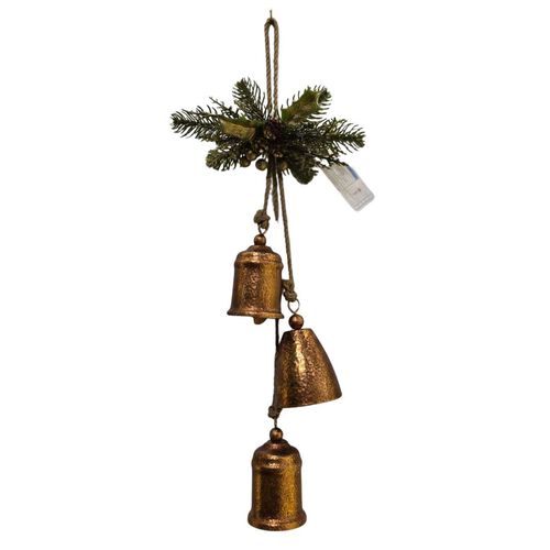 Stellar Haus Hanging Antique Copper Bell Trio