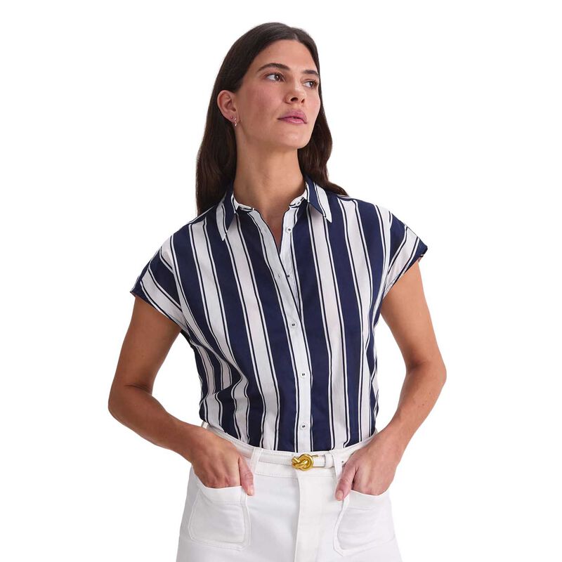 Sportscraft Lily Voile SS Stripe image number 0