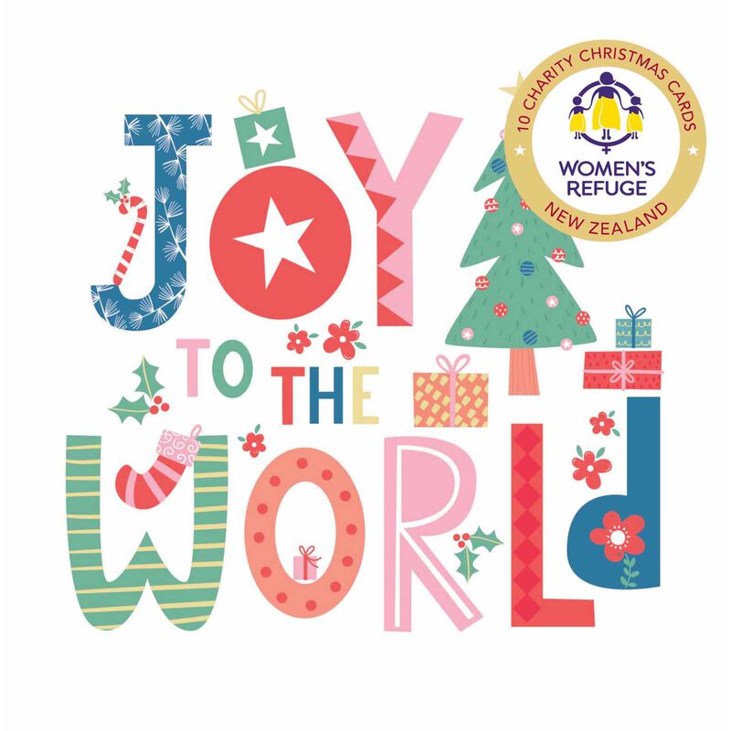 Women's Refuge Joy to The World Christmas Card Wallet image number 0