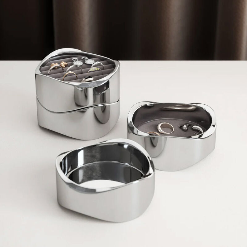 Umbra Wavy Jewelry Organiser Chrome image number 1