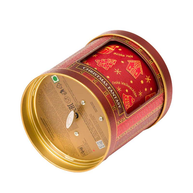 Basilur Music Caddy Red Christmas Fantasy Tin Loose Leaf Black Tea 75g image number 2