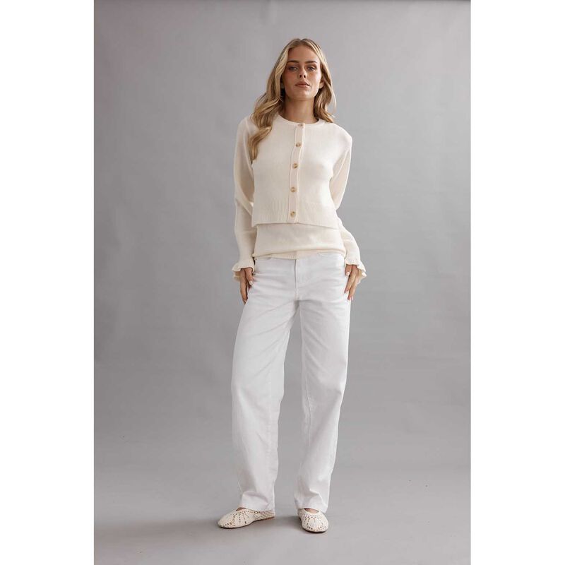 Caitlin Crisp Frilly Crop Cardi image number 3