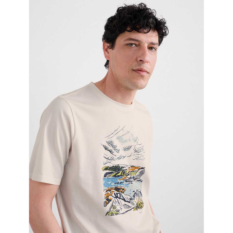 Seasalt Cornwall Midwatch T-Shirt Broughton Bay Chalk image number 2