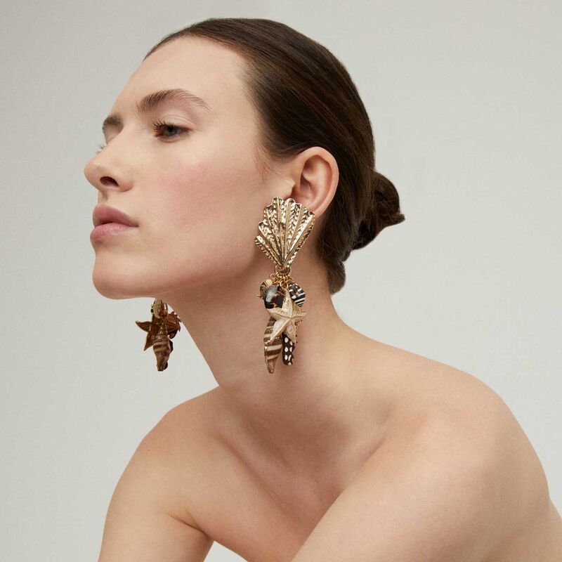 Gas Bijoux Shellita Clip On Earrings image number 3