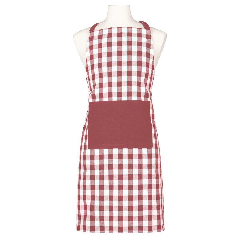 Ladelle Eco Gingham Blush Apron image number 0