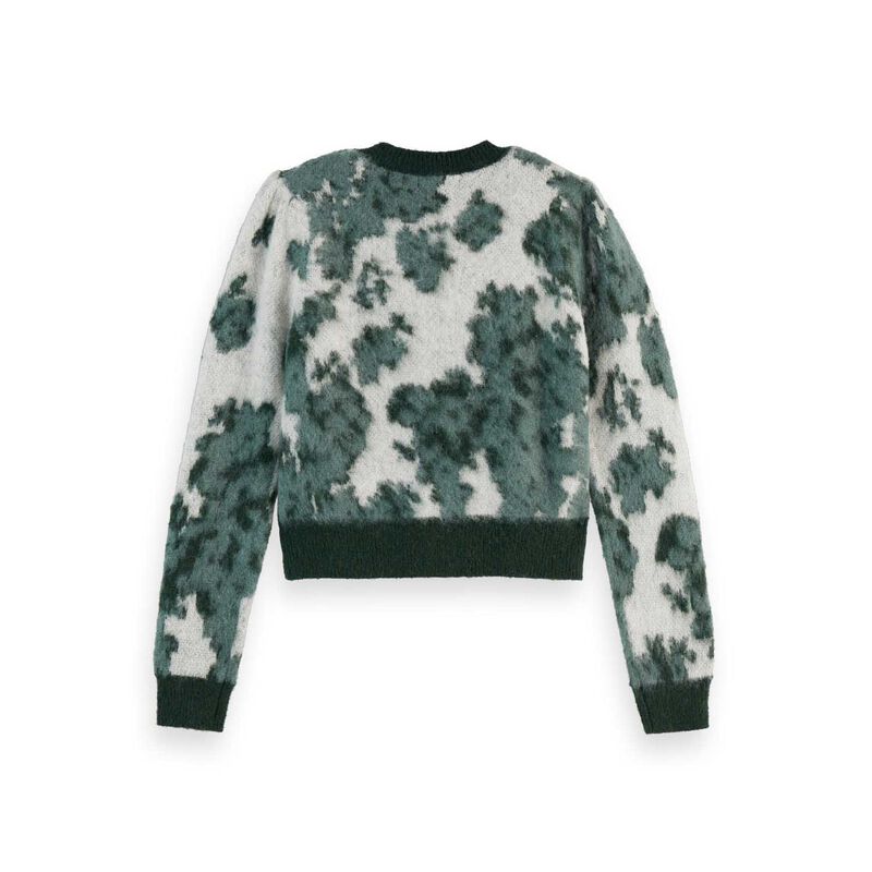 Scotch & Soda Jacquard Crew Neck Cardigan image number 1