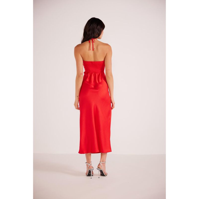 MINKPINK Sonia Halter Neck Midi Dress image number 1