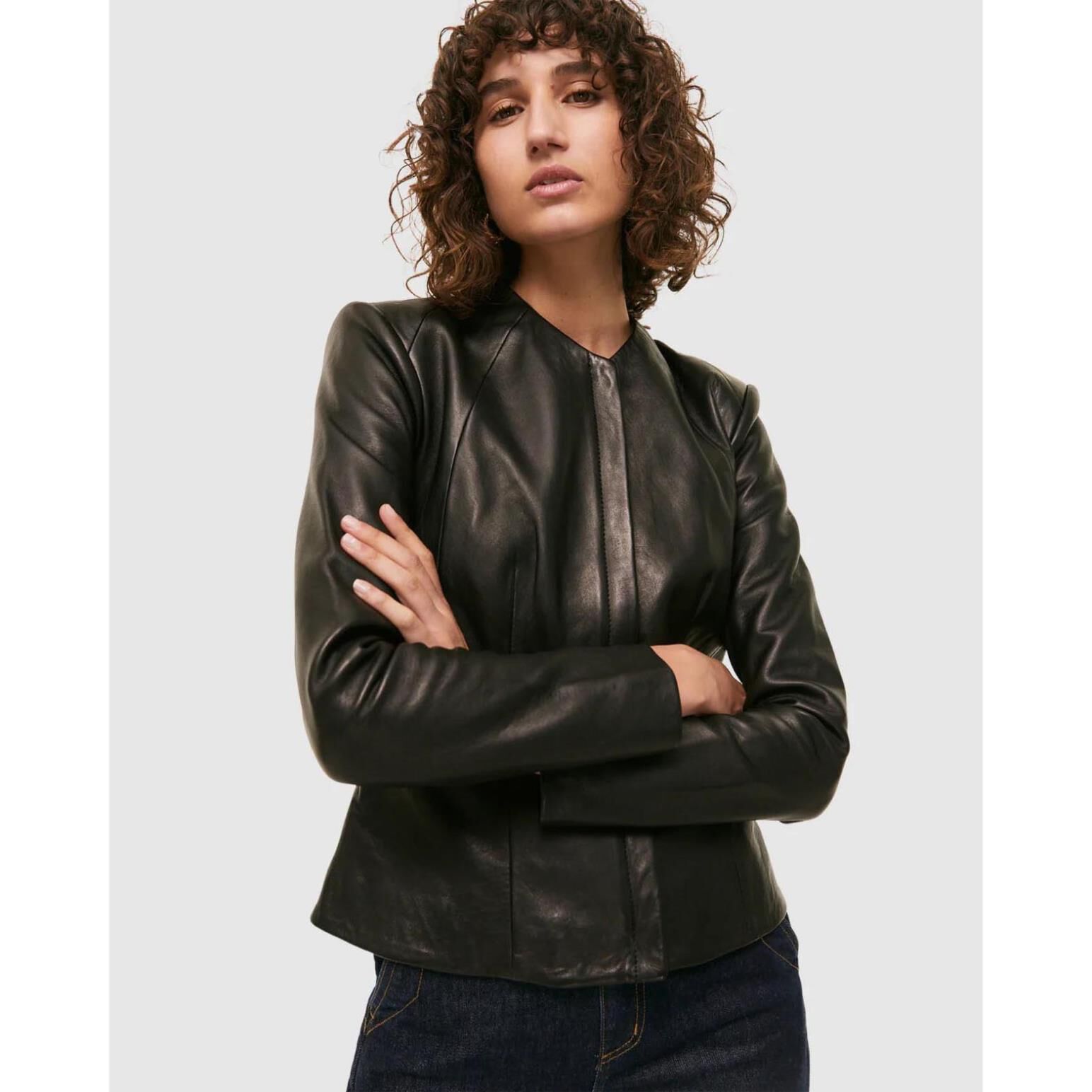 Saba lilia leather jacket new arrivals