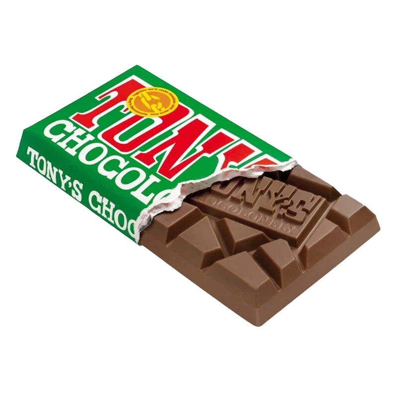 Tony's Chocolonely Milk Chocolate Hazelnut 32% Bar 180g image number 1