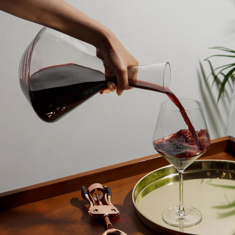 Raye Angled Crystal Wine Decanter By Viski® image number 2