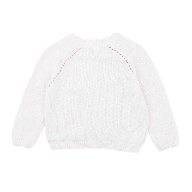 B&eacute;b&eacute; Fern Hand Emb. Organic Cardigan image number 2