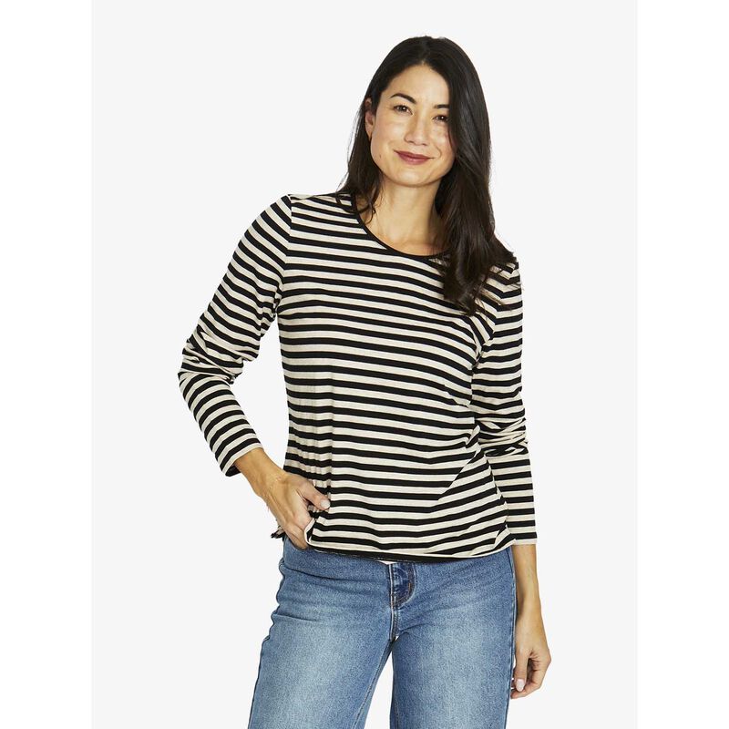 Jump Stripe Crew L-S Tee image number 1