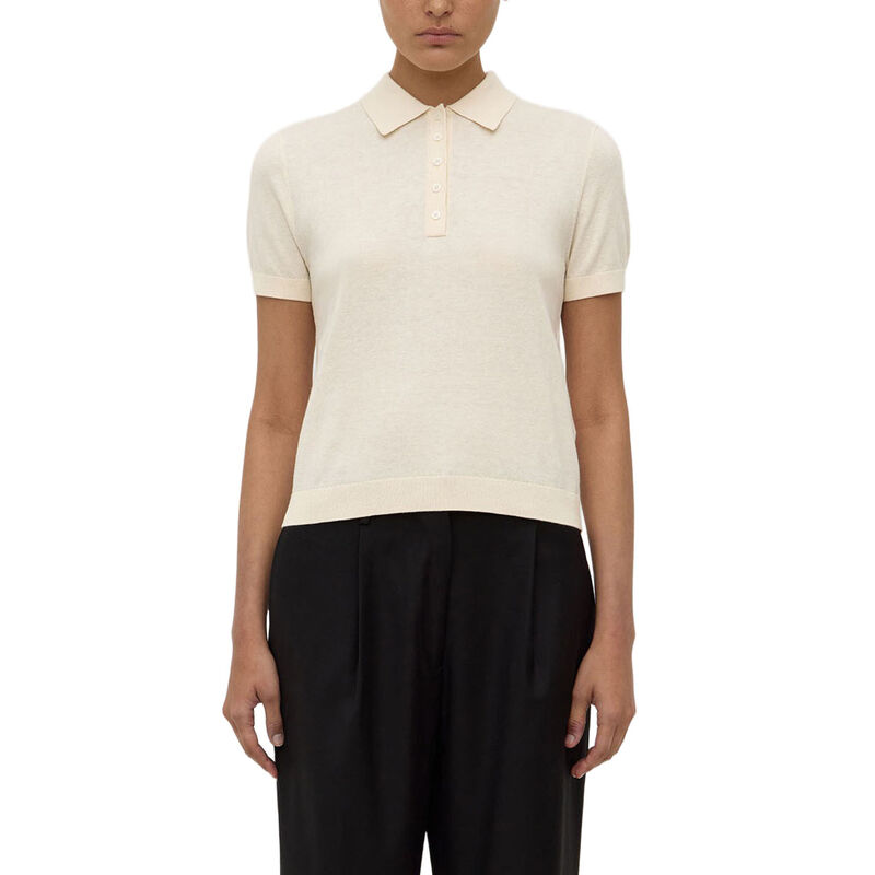 Assembly Label Sloane Cotton Cashmere Polo Cream image number 0