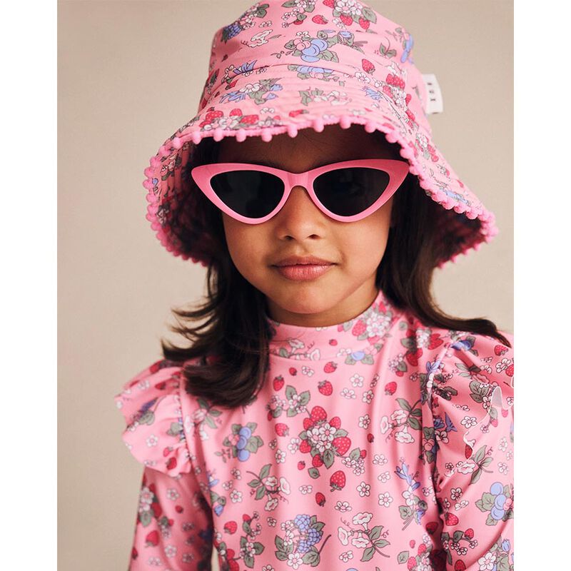 Huxbaby Strawberry Garden Swim Hat image number 2