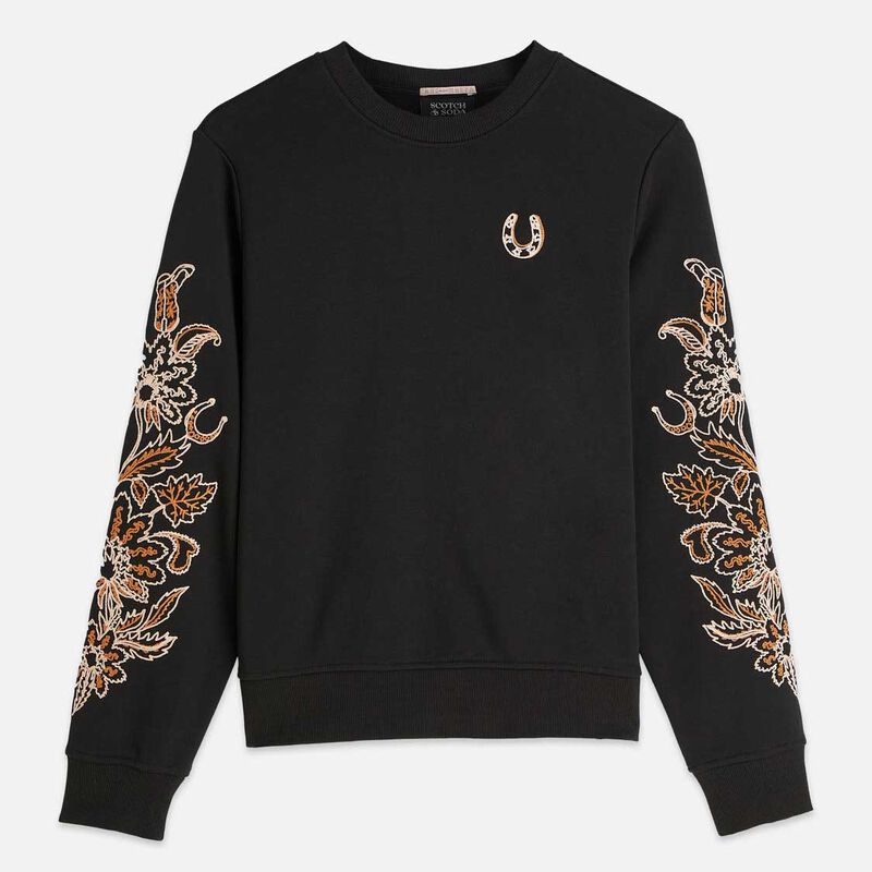 Scotch & Soda Embroidered Regular-Fit Sweatshirt image number 2