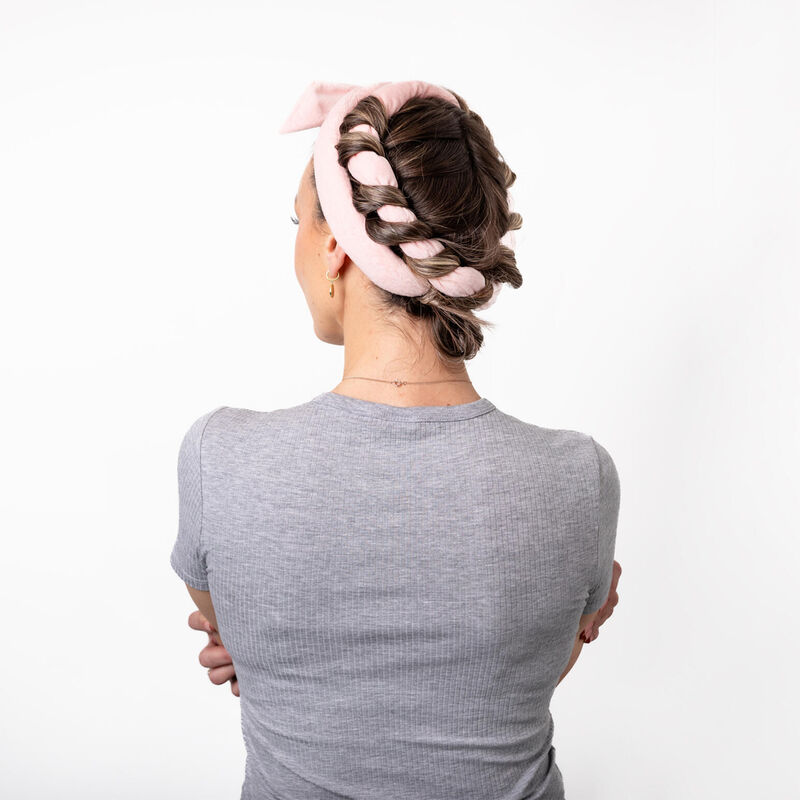 Splash Happy Heatless Curls Headband Pink image number 2