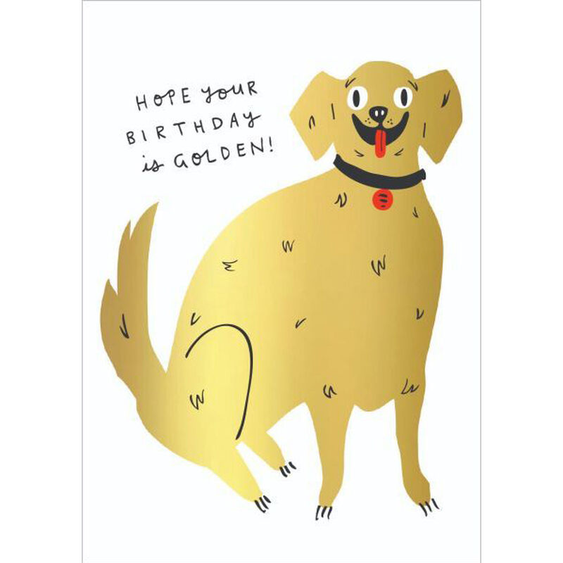 Golden Retriever Foil Card image number 0