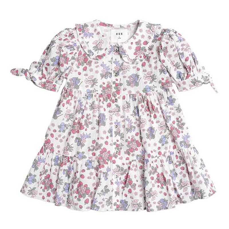 Huxbaby Stawberry Garden Tiered Smock Dress 3-5Y image number 0
