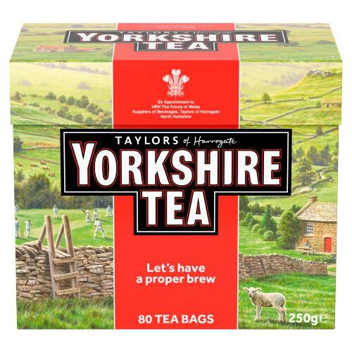 Taylors Of Harrogate Yorkshire Teabags 80's 250g