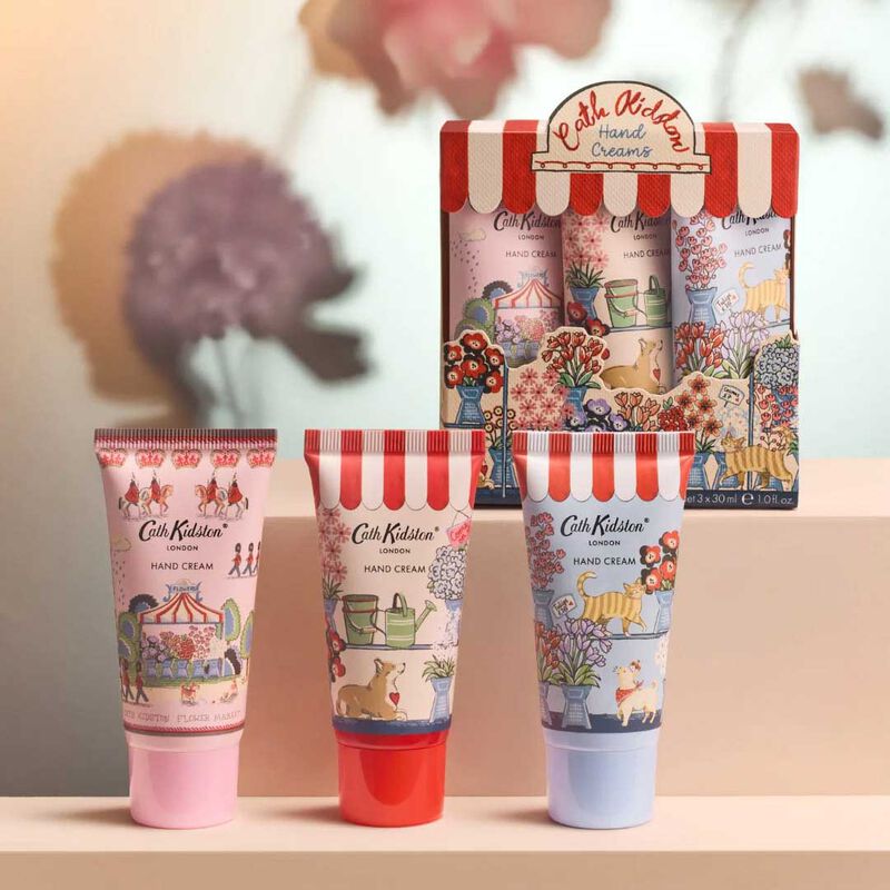 Cath Kidston Flower Market Hand Cream Trio image number 2